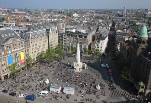 Dam-Platz in Amsterdam, Station 9 auf dem selbstgeführten Stadtrundgang