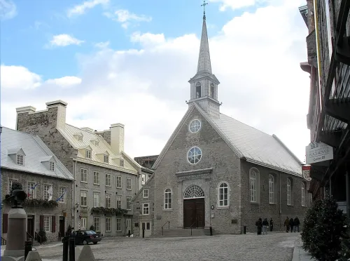 Place Royale in Québec, Station 1 auf dem selbstgeführten Stadtrundgang