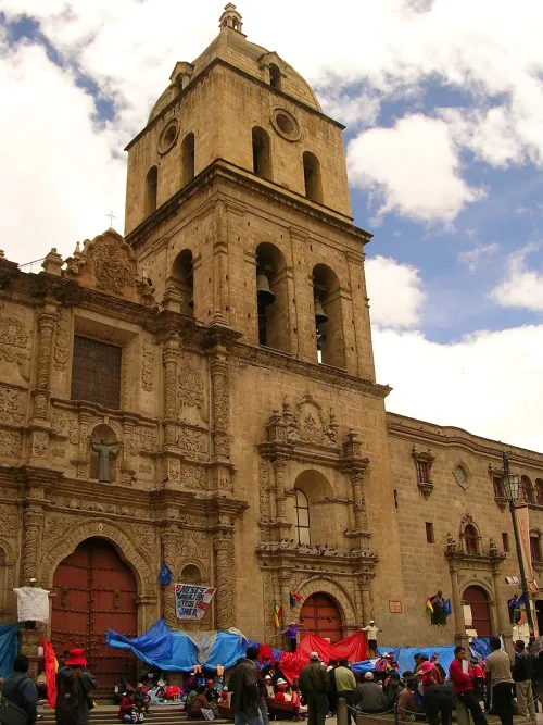 Basílica de San Francisco in La Paz, stop 4 on the self-guided walking tour