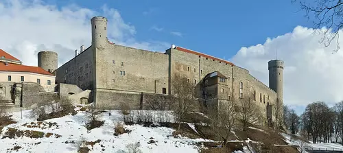 Toompea Castle in Tallinn, stop 7 on the self-guided walking tour