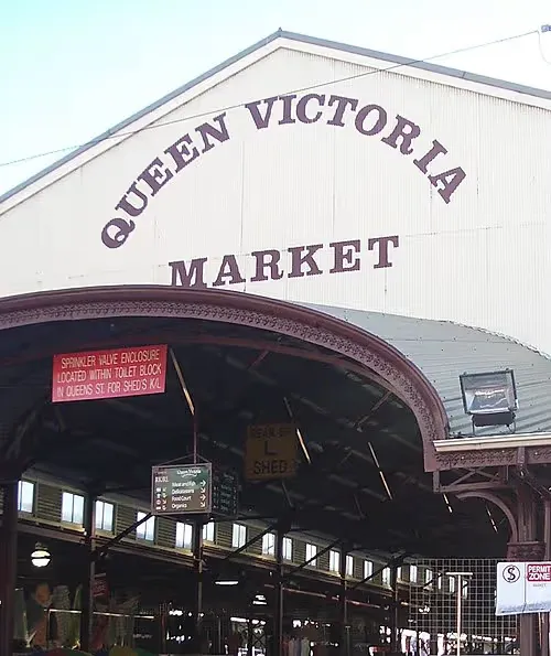 Queen-Victoria-Markt in Melbourne, Station 1 auf dem selbstgeführten Stadtrundgang