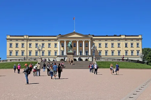 Royal Palace in Oslo, stop 7 on the self-guided walking tour