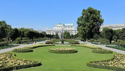 Volksgarten in Vienna, stop 3 on the self-guided walking tour