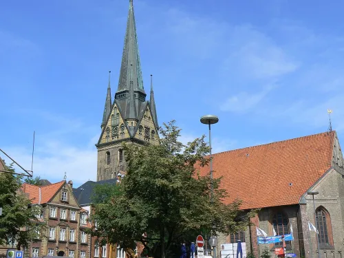 Nikolaikirche in Flensburg, Station 5 auf dem selbstgeführten Stadtrundgang
