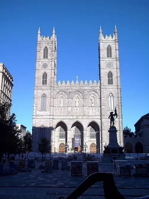 Basilique Notre-Dame de Montréal in Montreal, Station 7 auf dem selbstgeführten Stadtrundgang