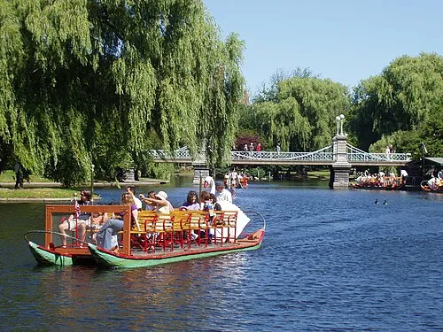 Boston Public Garden, stop 3 on the self-guided walking tour