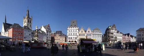 Hauptmarkt in Trier, Station 10 auf dem selbstgeführten Stadtrundgang