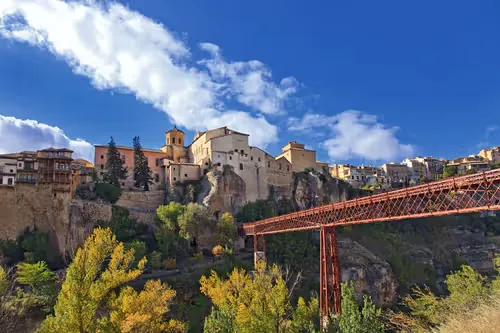Puente de San Pablo in Cuenca, stop 4 on the self-guided walking tour