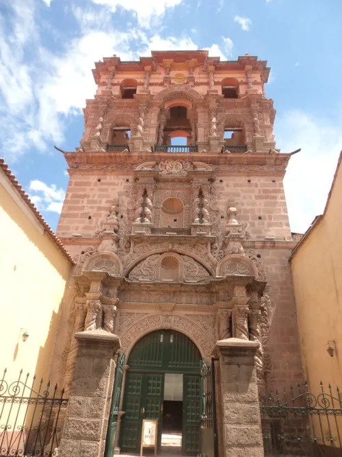 Torre de la Compañía de Jesús in Potosí, stop 7 on the self-guided walking tour