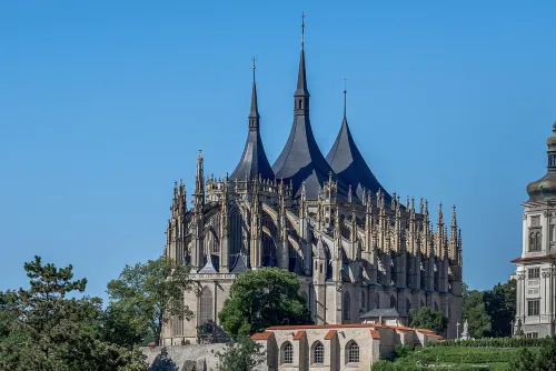 St. Barbara's Cathedral in Kutná Hora, stop 8 on the self-guided walking tour