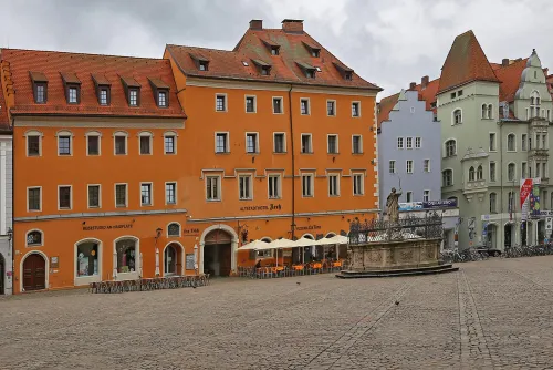Haidplatz in Regensburg, stop 5 on the self-guided walking tour