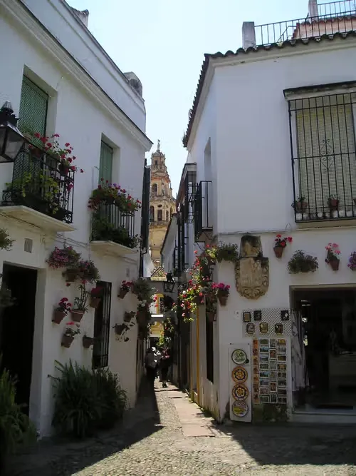 Calle de las Flores in Cordoba, stop 5 on the self-guided walking tour
