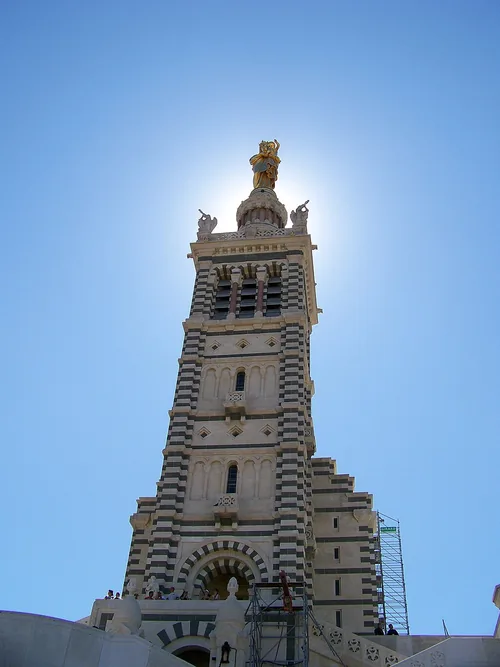 Notre-Dame de la Garde in Marseille, stop 7 on the self-guided walking tour