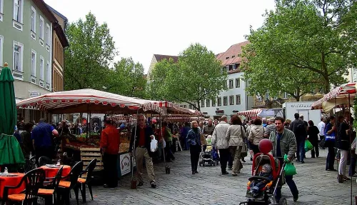 Grüner Markt in Bamberg, stop 3 on the self-guided walking tour