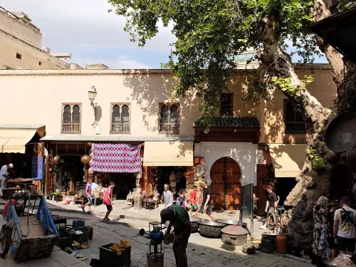 Place Seffarine in Fez, stop 5 on the self-guided walking tour