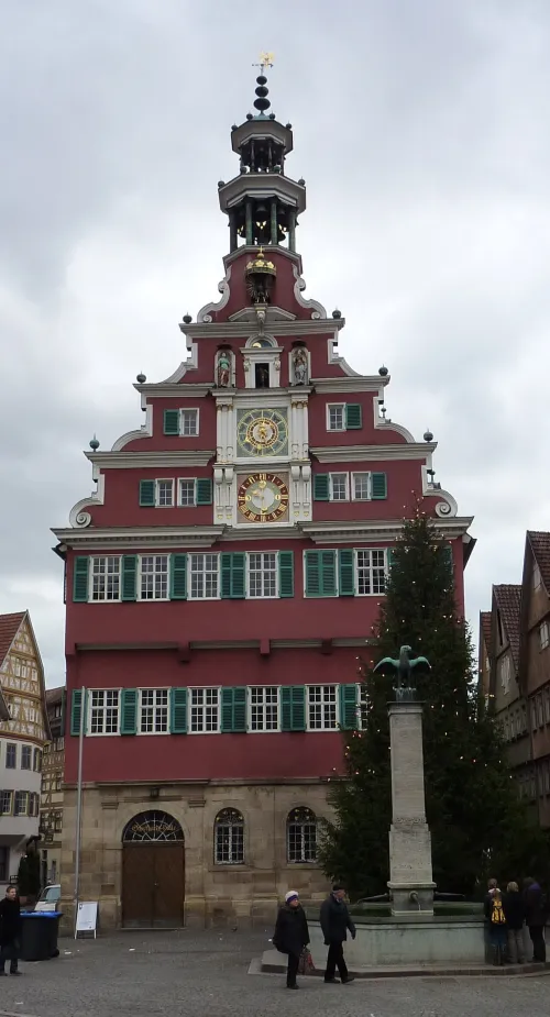 Altes Rathaus in Esslingen am Neckar, Station 1 auf dem selbstgeführten Stadtrundgang