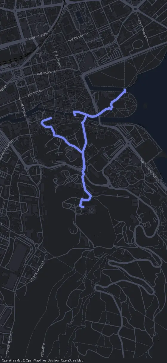 Route der Tour durch Annecy
