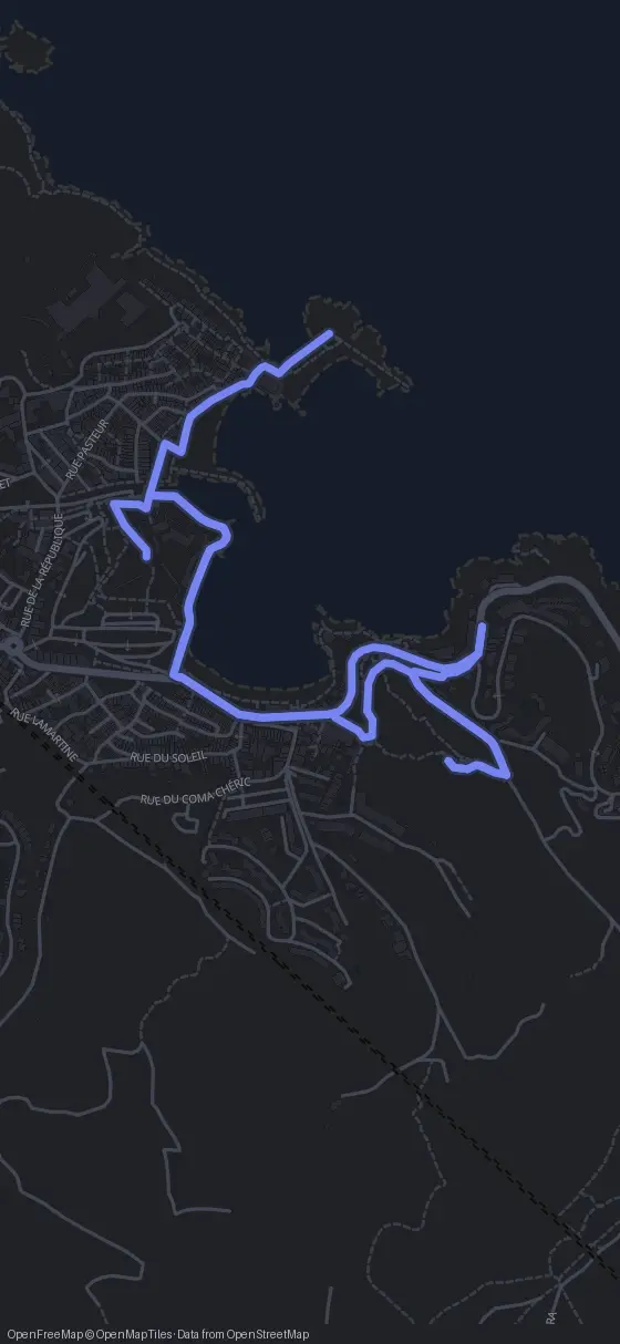 Route der Tour durch Collioure