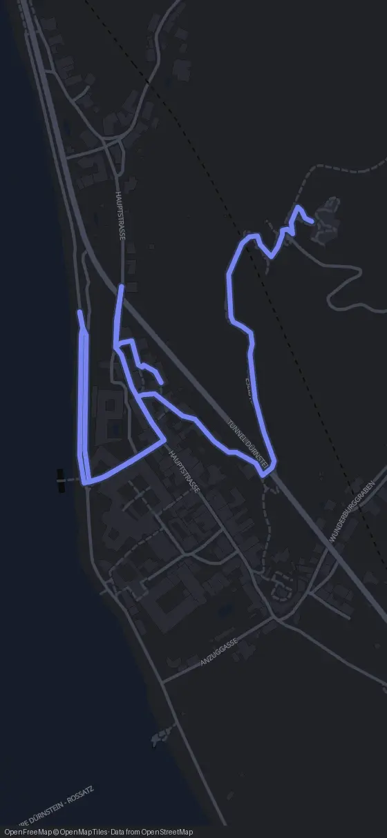 Route der Tour durch Dürnstein