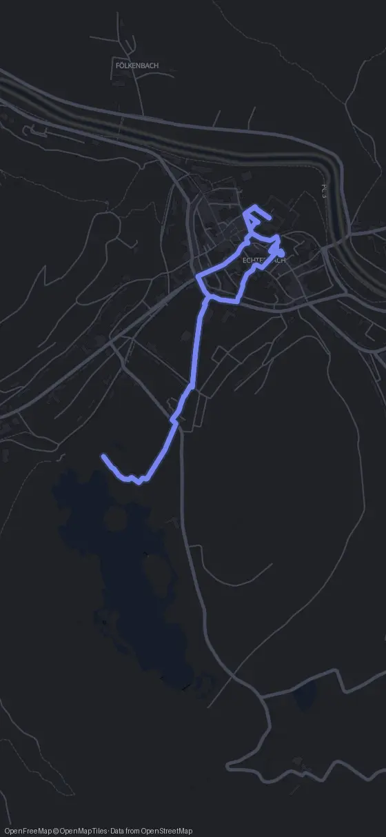 Route der Tour durch Echternach