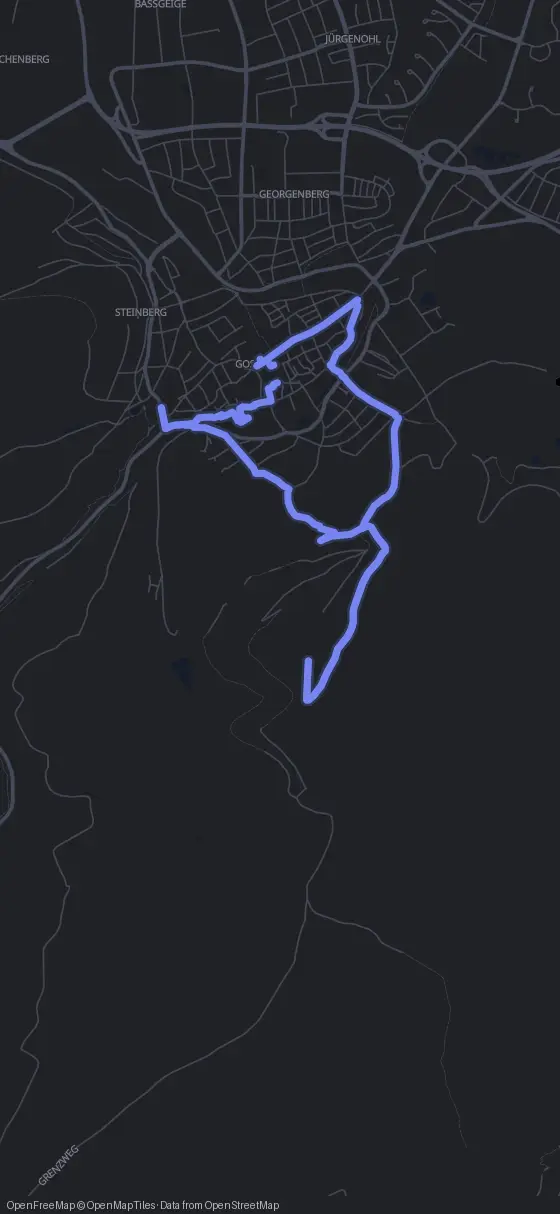 Route der Tour durch Goslar