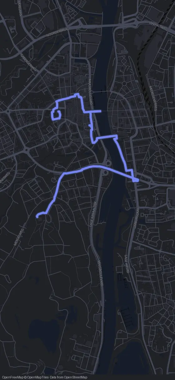Route der Tour durch Maastricht
