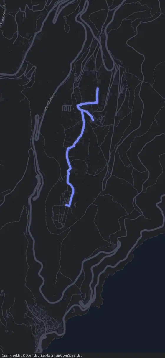 Route der Tour durch Ravello